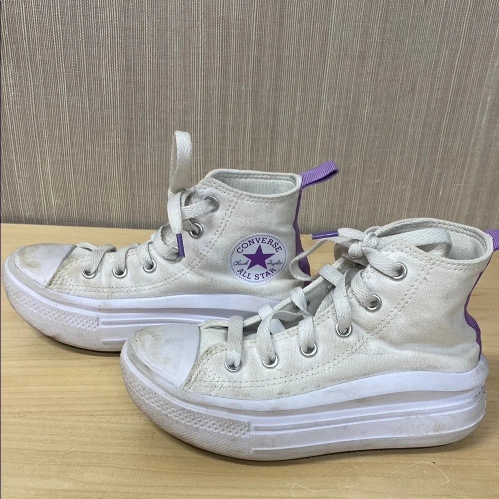 Converse Chuck Taylor All Star Move Color Pop Platform‎ white & purple high top